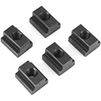 Tuercas de ranura en T M8-M10- 5 unidades- óxido negro para mesa de herramientas (M8)